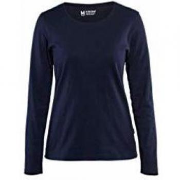 Camiseta de Manga Larga para Mujer Blaklader Color Marino Talla XXXL