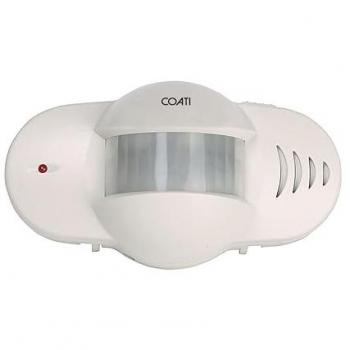 Detector de Movimiento y Alarma COATI con Soporte Giratorio, 90 dB, incluye aviso de presencia y función de alarma para intrusos