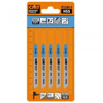 CMT JT101B 5 Jig Saw Blades HSS 76 x 1.2 x 21TPI