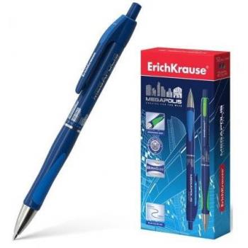 BOLÍGRAFO AUTOMÁTICO ERK MEGAPOLIS CON TINTA AZUL