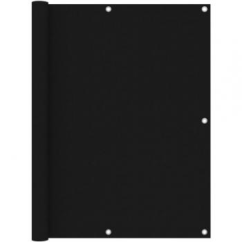 Toldo para balcón de tela oxford negro 120x600 cm - Día y Noche