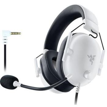 Auriculares Gaming Razer BlackShark V2 X con Cable, Licencia Xbox, 7.1 Surround, Micrófono Cardioide, Conector Jack 3.5mm - Blanco