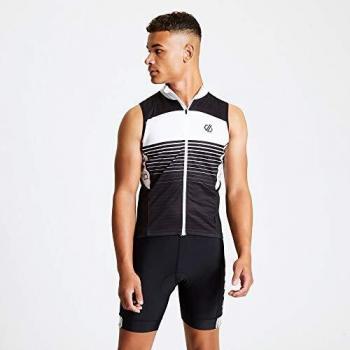 Dare2b Aep Outsmart-Chaleco Ligero De Secado Rápido, con Cremallera Integral, Reflectante Cycle Tops, Hombre, Black/White, XXL