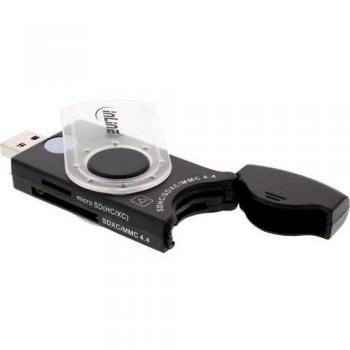 Lector de Tarjetas USB 3.0 InLine con 2 Ranuras para SD, SDHC, SDXC y microSD