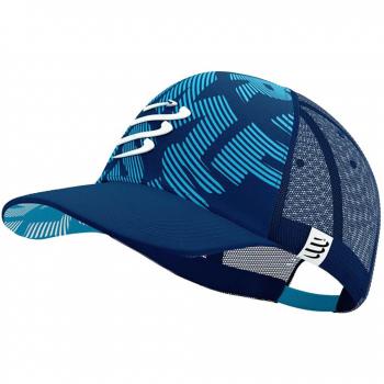 Gorra de running Compressport Trucker Cap Estate Blue/Hawaiian Ocean