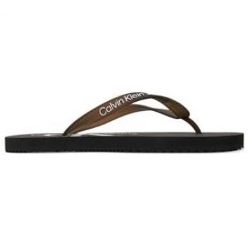 Calvin Klein Jeans Chanclas Beach Monologo Tpu, color negro, talla 37, sandalias para mujer