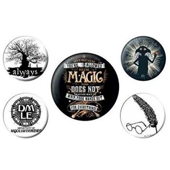 Badge Pack RD-RS461074 Insignia de símbolos de Harry Potter, Multicolor, 10 x 12.5 x 1.3 cm