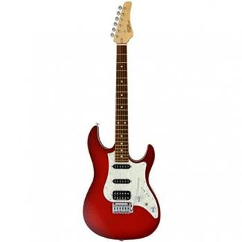 Guitarra Fujigen FGN Serie Odyssey J-Standard Color Rojo Transparente Burst Diapasón Grafito