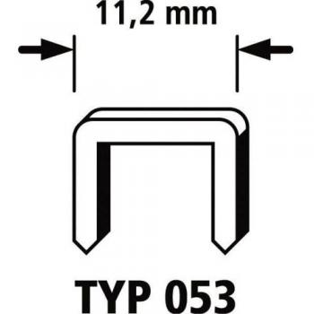 wolfcraft 7047100 7047100-2500 Grapas de Lomo Ancho, Tipo 053, 14mm, Set de 2500 Piezas