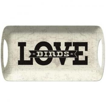 Creative Tops Love Birds Small Luxury Melamine Serving Tray by