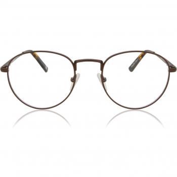 Gafas Anti-Azules Ovaladas Montura Completa Metálica Marrón para Hombre - SmartBuy Collection