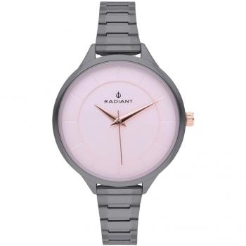 Reloj Mujer Radiant RA511204 (Ø 36 mm) - Reloj de pulsera con diseño elegante, caja de acero inoxidable, esfera blanca, cristal mineral, movimiento de cuarzo, correa de acero inoxidable y resistencia al