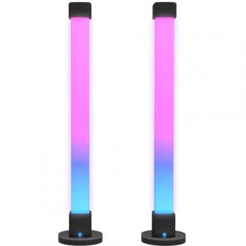 Lámpara de Mesa Inteligente LED HOMCOM con Control Remoto, Bluetooth y Sincronización Musical - Diseño Moderno para Hogar y Oficina