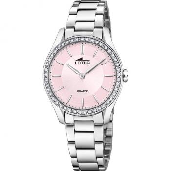 Reloj Lotus Bliss para Mujer 18796/2 de Acero Inoxidable con Esfera Rosa y Circonitas