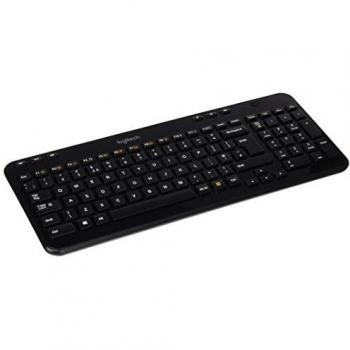 Logitech K360 - Teclado inalámbrico para PC, Negro - QWERTY Inglés