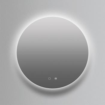 Espejo de baño circular Lisboa Ledimex - Espejo led Lisboa Redondo - Retroiluminado Luz Frontal Fija Fría de Diámetro Ø80