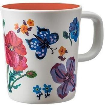 Nathalie Lété NL979BG Flores taza, rojo