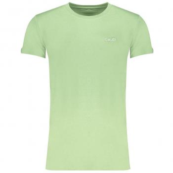 Green Cotton T-Shirt with Print Logo - Gaudi, Male, Size: L