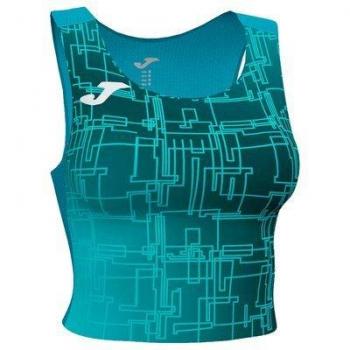 Top de running para mujer Joma Elite VIII turquesa