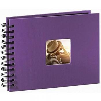 Hama Álbum de Fotos con Espiral, Morado, 24 x 17 cm