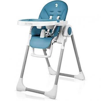 Sweet Fox Trona Bebe Evolutiva, Ajustable y Plegable, Tronas de bebe, 7 Alturas Diferentes, Respaldo para Niño Reclinable 5 Posiciones, Bandeja Extraíble mediante Clip