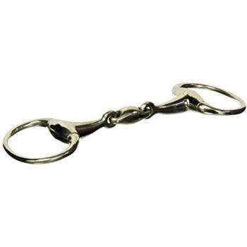 PFIFF - Bocado para Caballos de hípica, tamaño 12,5 cm, Color Plateado
