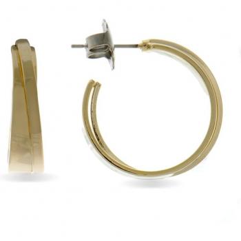 Pendientes Luxenter Huiwe Essential bañados en oro de 18 quilates