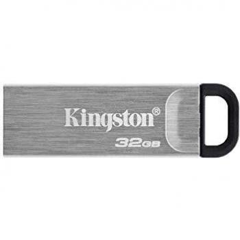 Kingston DataTraveler Kyson Unidad Flash USB3.2, 32GB-con Elegante Carcasa metálica sin capuchón