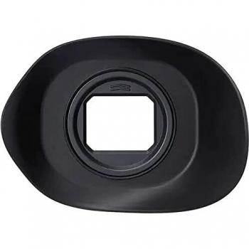 Tapa ocular Canon ER-hE grande para cámaras EOS R3, diseño asimétrico y compatible con usuarios de gafas