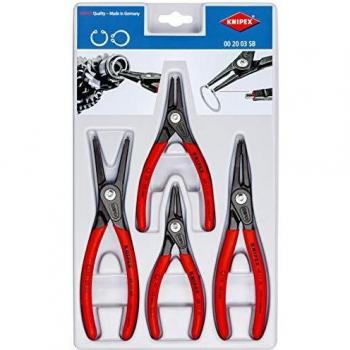 KNIPEX Juego de alicates para arandelas elásticas, longitud total 310 mm