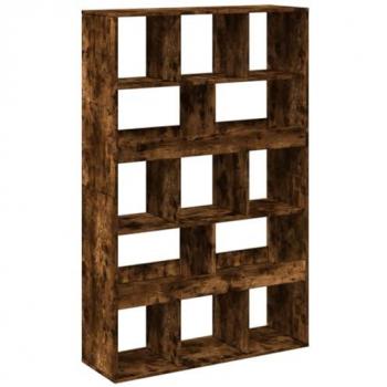 Separador de ambientes madera roble ahumado 100x33x156,5 cm Marrón