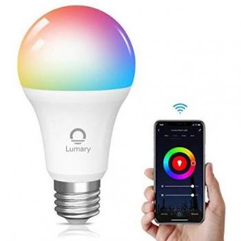 Bombilla inteligente WiFi Alexa, Lumary E27 9W Bombilla inteligente Compatible con Alexa, Google Home, App Control, Color regulable RGBW 2700K-6000K Bombillas LED inteligentes, 60W Equivalente 806lm