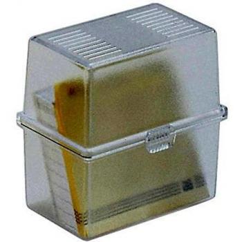 Exacompta Classic bandeja de fichas 4,90 x 8,80 x 7,70 cm Color turquesa translúcido, color Cristal 4,90 x 8,80 x 7,70 cm