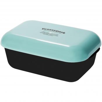 Frozzypack - Fiambrera de Polipropileno, 19,8 x 13,2 x 8 cm, Color Negro y Verde Claro