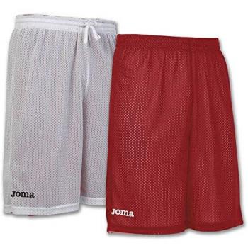 Joma Rookie Pantalones Cortos, Hombres, Rojo-Blanco, 2XS