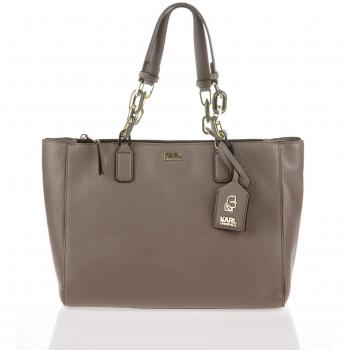 Karl Lagerfeld Bolso asa al hombro Taupe