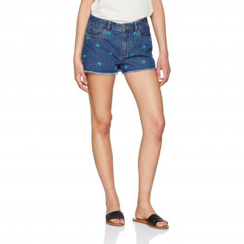 Only Onldivine Heart Dnm Shorts Bj, Pantalones Cortos para Mujer, Azul