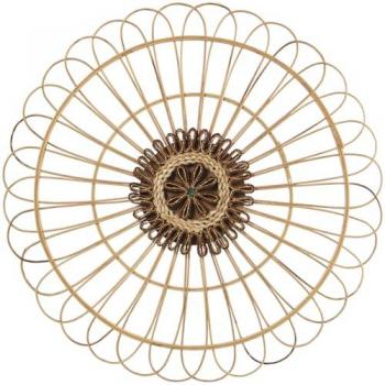 Decoración de Pared Alexandra House Living Natural Ratán Fibra natural 60 x 3 x 60 cm