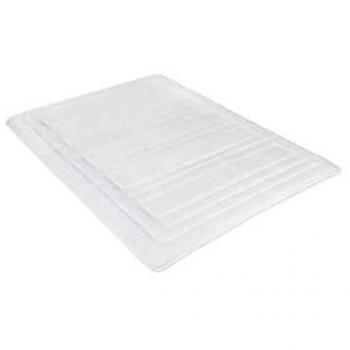 Topper NATURE 90x190 cm con acolchado de fibras 100% naturales y enganches para mejor sujeción, altura de 4 cm y grosor de 500 grs