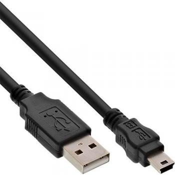 Cable USB 2.0 A a Mini-B Masculino 2m Negro