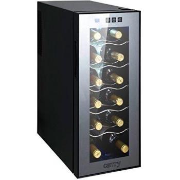Camry Wine Cooler Refrigerator, 12 Bottle or 33L Capacity, Interior Lighting, Touch Control, 50W
