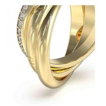 Anillo Guess Perfect JUBR04067JWYG54 - Anillo de la marca Guess, modelo Perfect, referencia JUBR04067JWYG54, fabricado en acero inoxidable con acabado dorado y detalles brillantes, diseño elegante y
