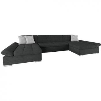 Sofá Modular Agata Premium con Dos Cajones y Función Cama, U-Forma y Reposabrazos Regulables