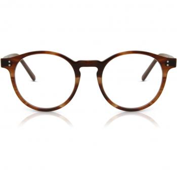 Gafas Recetadas Oval Montura Completa Plástico Tortoiseshell para Hombre - Gafas Anti-Azules - SmartBuy Collection