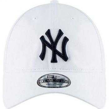 Gorra New Era MLB Core Classic 2.0 New York Yankees Hombre - Color blanco, diseño clásico, ajuste cómodo, logo bordado de los New York Yankees, material ligero y transpirable