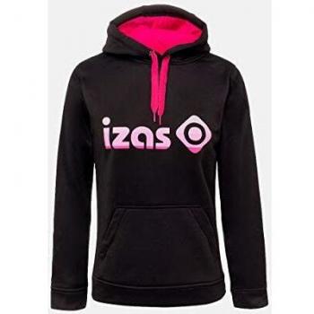 Izas Cadi - Sudadera para mujer, color negro / rosa flúor, talla L
