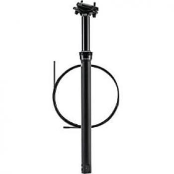 Tija Sillín Telescópica Crankbrothers Highline XC/Gravel 27.2 mm, 300 mm de recorrido, cableado interno, color negro, compatible con unisex adulto