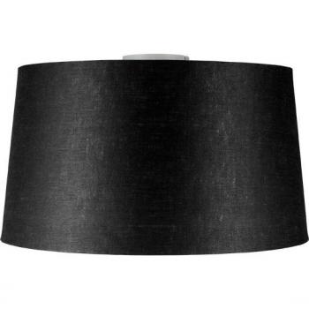 Plafón moderno blanco mate con pantalla negra 45 cm - Combi