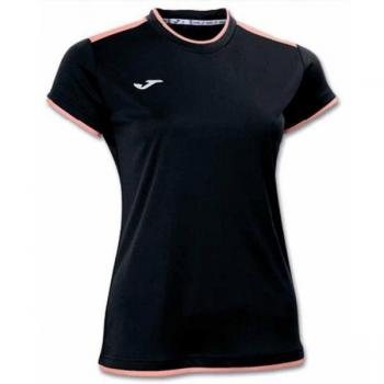 Joma - Camiseta katy negro-salmon m/c para mujer