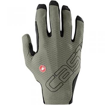 Guantes largos Castelli Unlimited LF para hombre, color gris verdoso claro, talla S